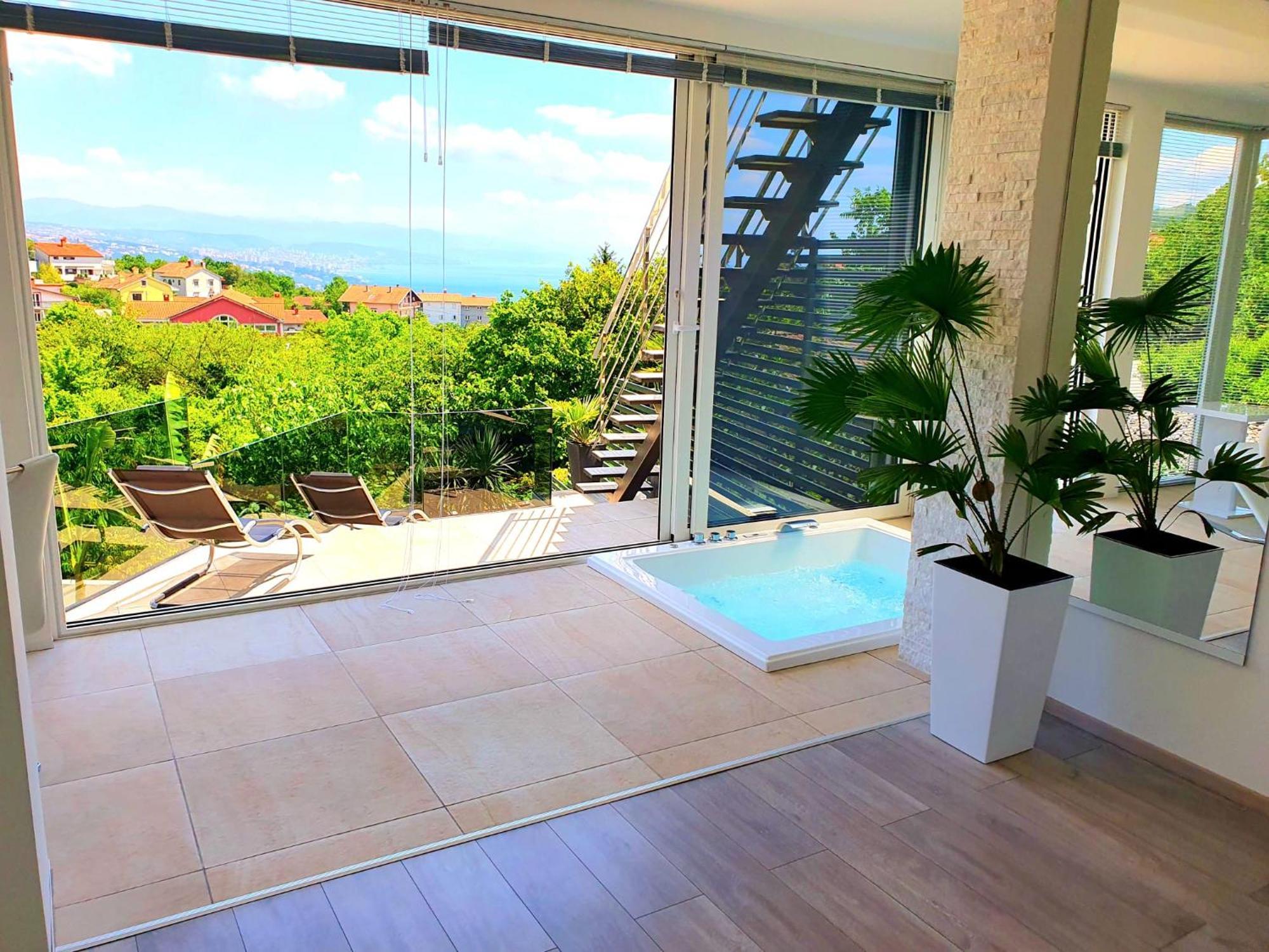 Jacuzzi Penthouse Apartment Matulji Habitación foto
